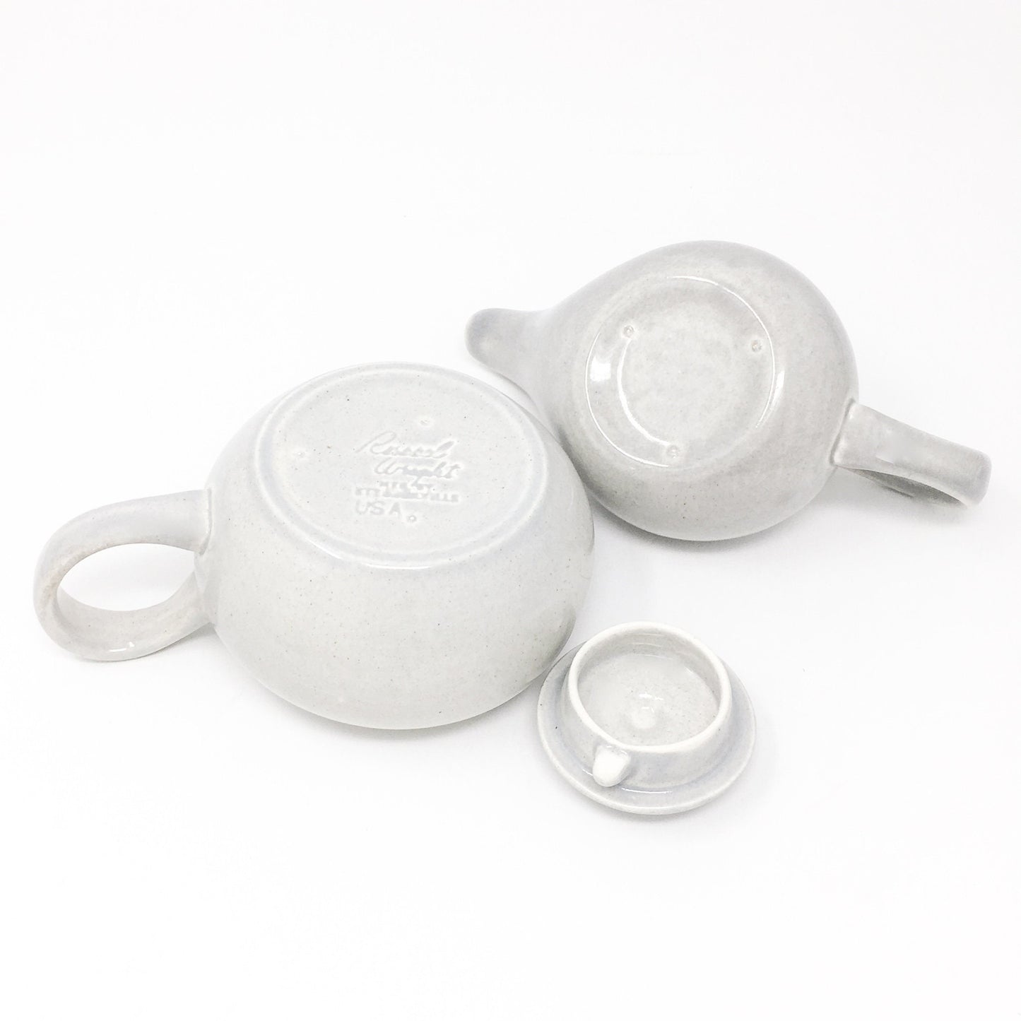 Russel Wright American Modern | Granite Gray Creamer and Sugar Bowl
