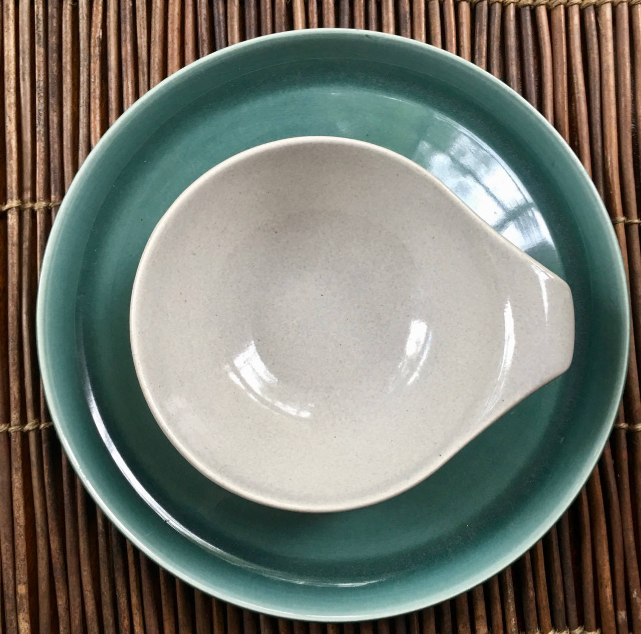 Russel Wright American Modern | Seafoam Salad Plate