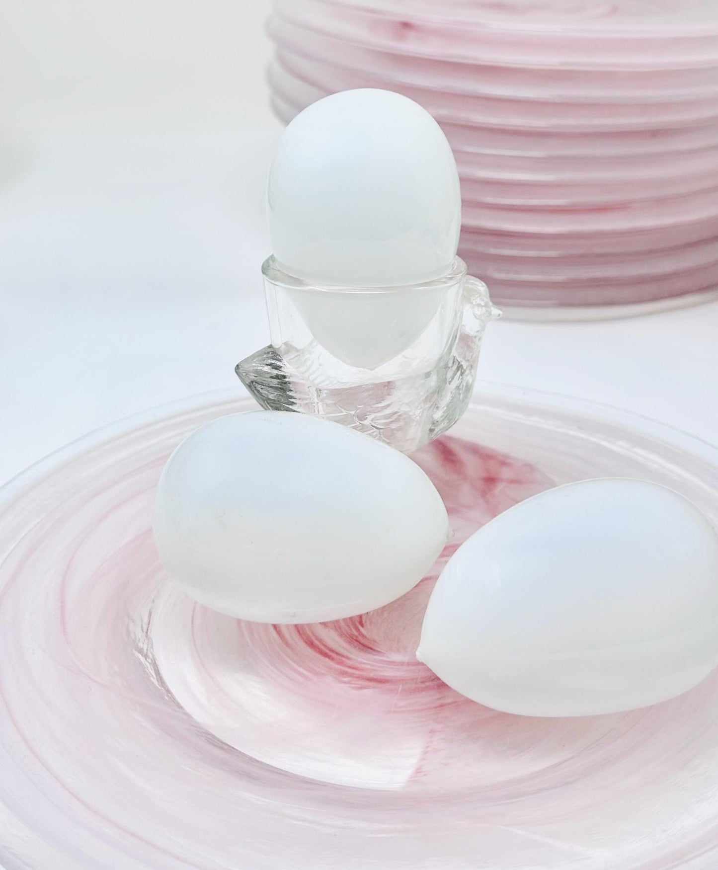 Antique Egg, White Milk Glass, Hand Blown, Pontil, 1900-1940