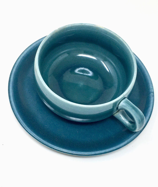 Russel Wright American Modern | Seafoam Espresso Cup and Saucer |