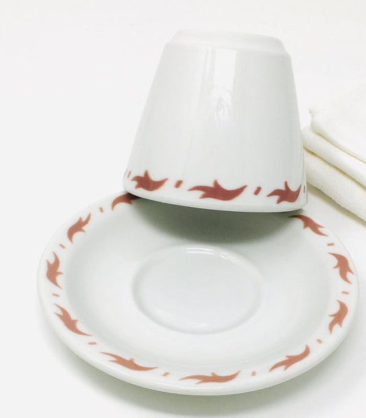 Mayer China Saxony Cup and Saucer | Vintage Restaurant Ware