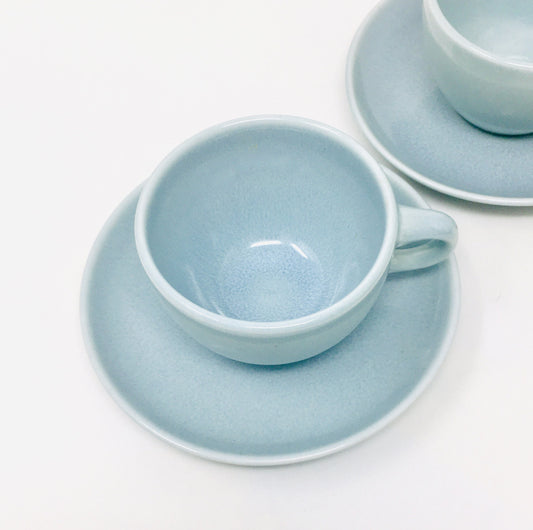 Russel Wright Iroquois Casual China  | Foamy Blue Cup and Saucer