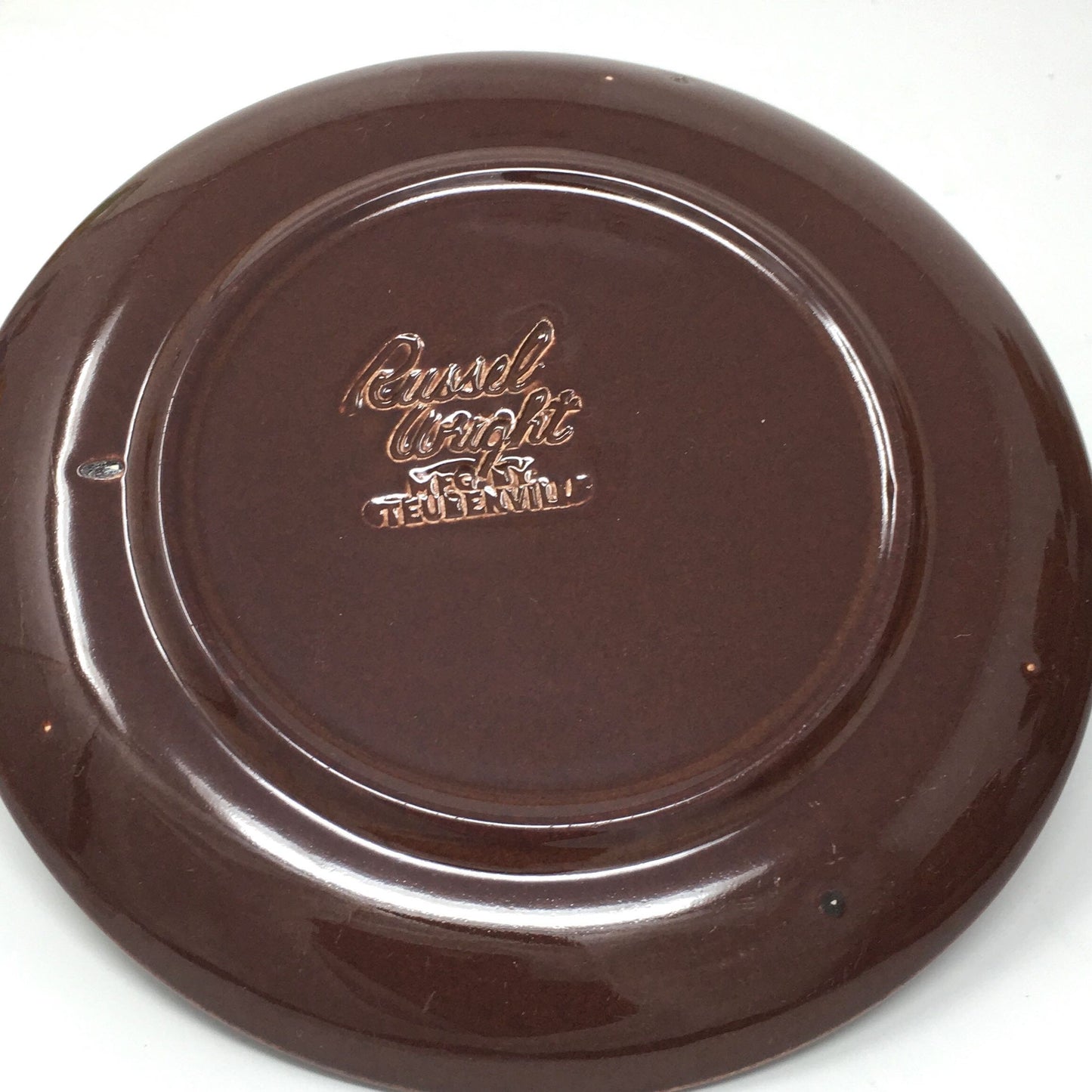 Russel Wright American Modern | Bean Brown Flat Cup and Saucer |