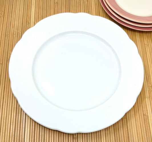 Jackson China White Dinner Plate | Vintage Restaurant Ware