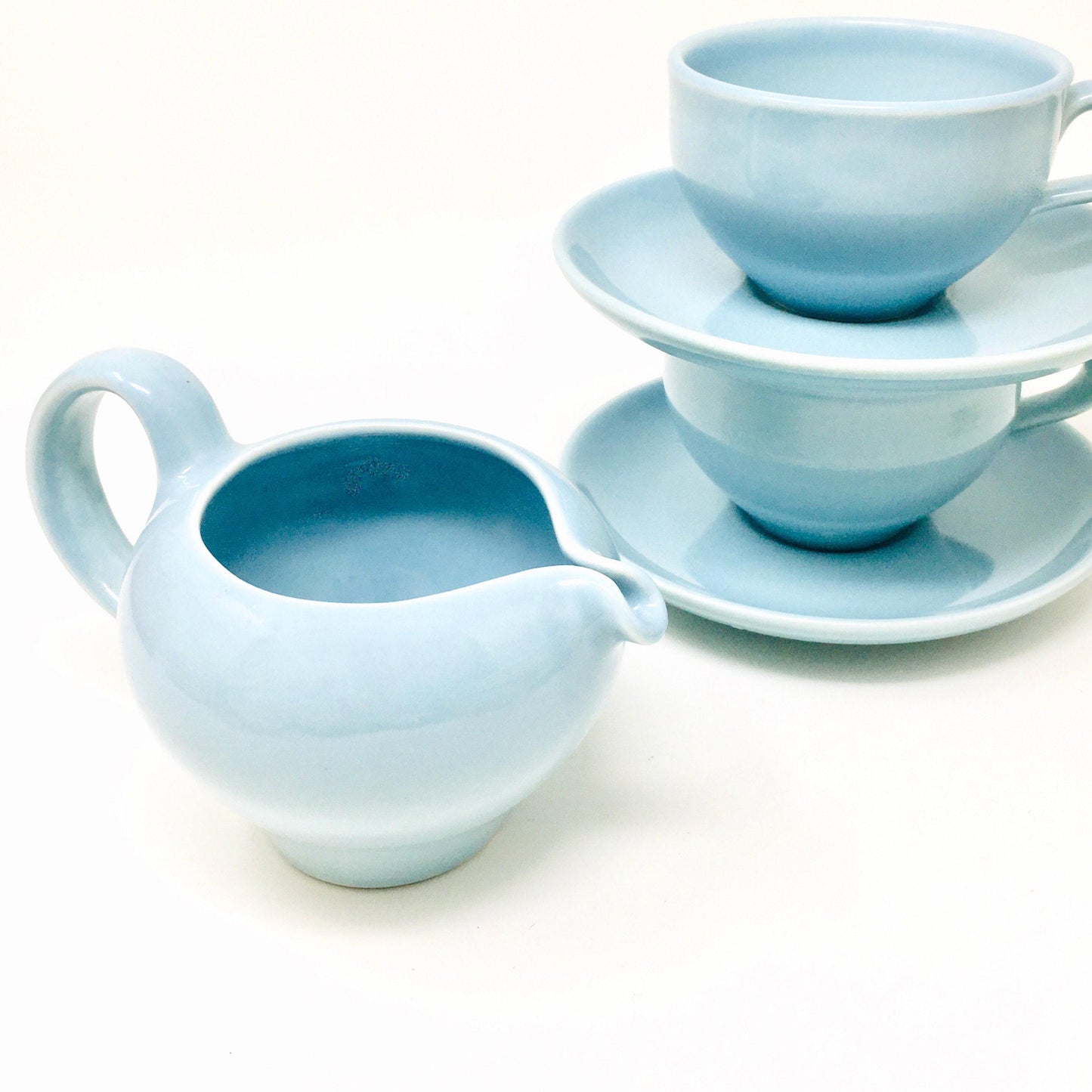 Russel Wright Iroquois Casual China | Ice Blue Creamer