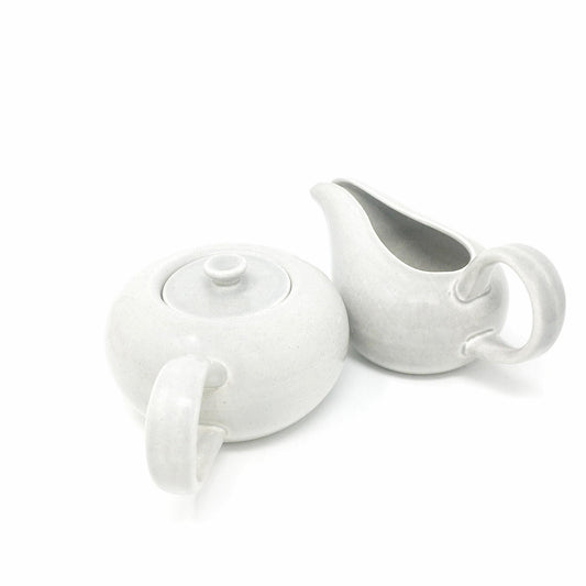 Russel Wright American Modern | Granite Gray Creamer and Sugar Bowl