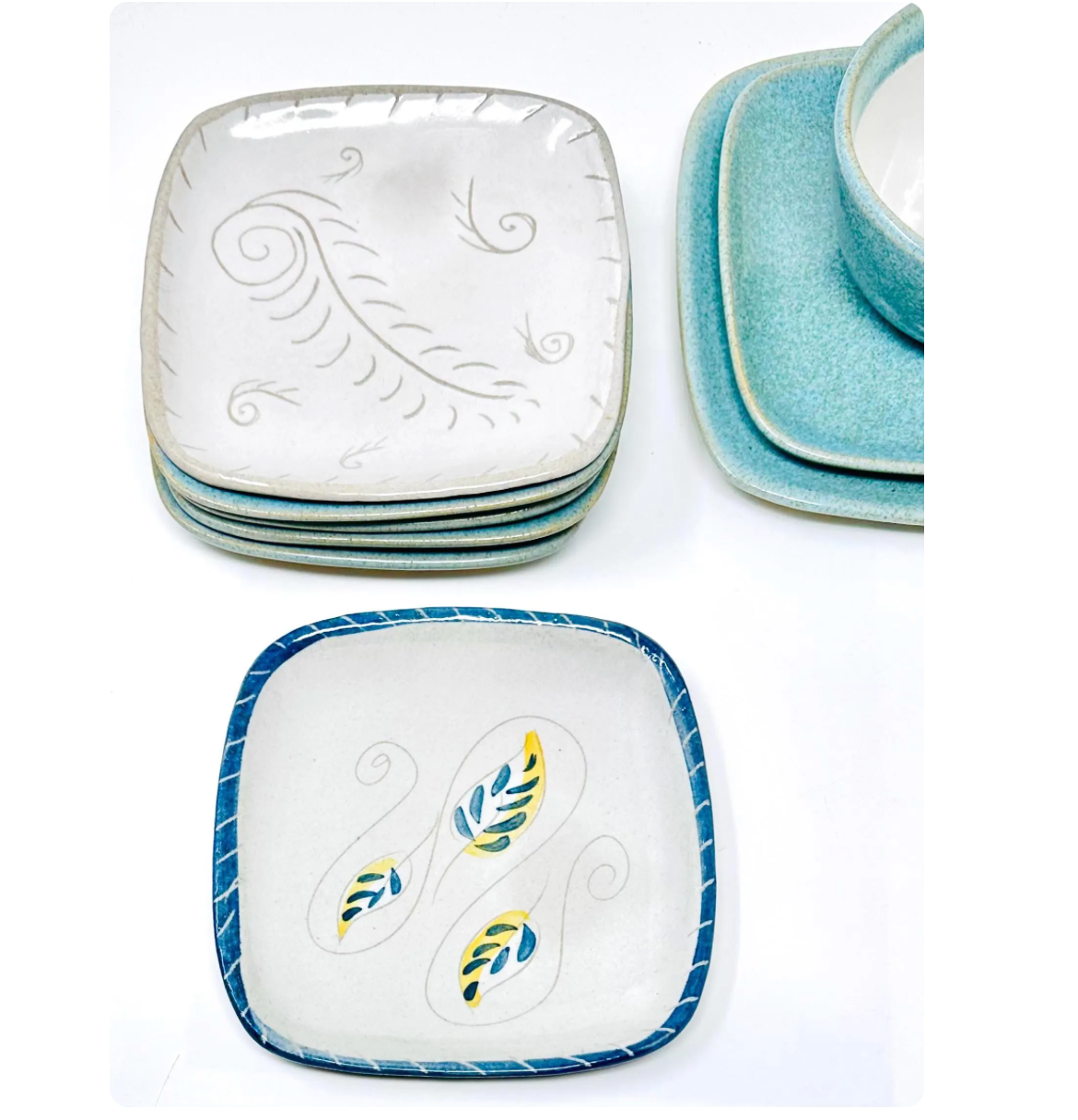 Glidden Pottery Will o' Wisp | Small Plate 35 | Mid Century Pottery