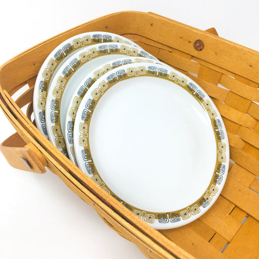 Shenango China Fantasy Four Appetizer Plates